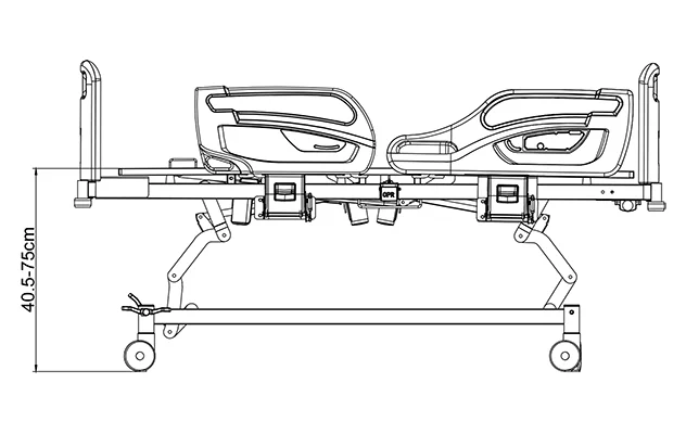 ΝΟΣΟΚΟΜΕΙΑΚΟ ΚΡΕΒΑΤΙ 3 ΛΕΙΤΟΥΡΓΙΩΝ - ΚΩΔΙΚΟΣ: JF-D39L - Image 3